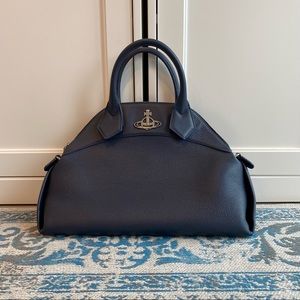 Navy Blue Vivienne Westwood Windsor Medium Bag